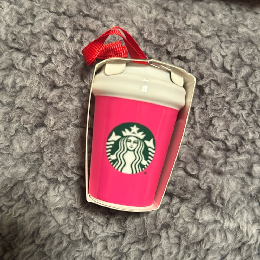 Starbucks pink ornament